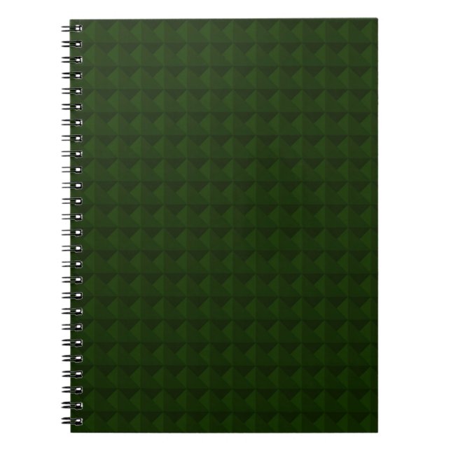 Conifert grönt, fast, geometrisk. anteckningsbok (Framsidan)