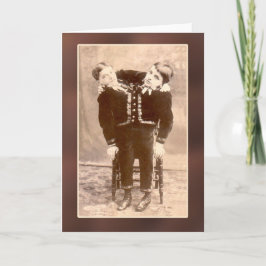 Conjoined twillingarvintagekort och vykort