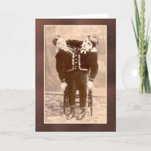 Conjoined twillingarvintagekort och vykort