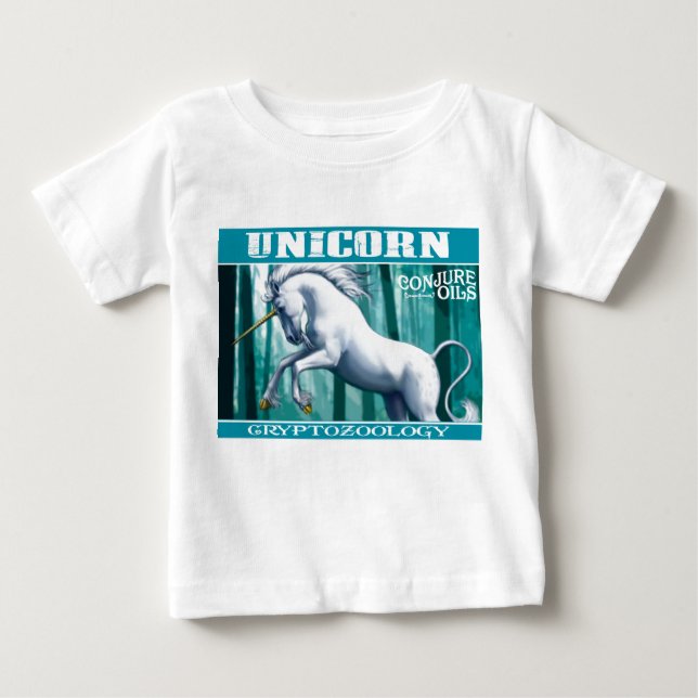 Conjure Oils - Miss Lucy's Unicorn Cryptozoology T-shirt (Framsida)