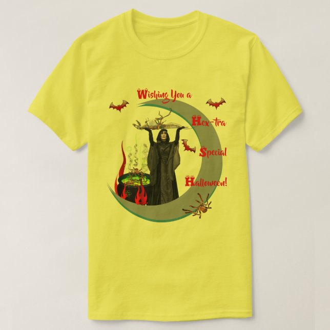 Conjurer Spook (Unisex) Halloween T-Shirt (Design framsida)