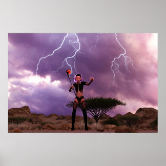 Conjuring Lighting Daz Studio Digital Art Poster