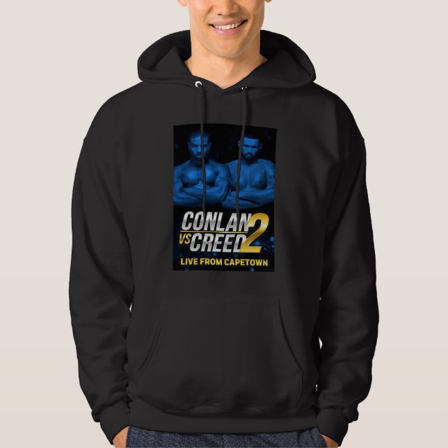 Conlan vs Creed 2 affisch blå Hoodie (Framsida)