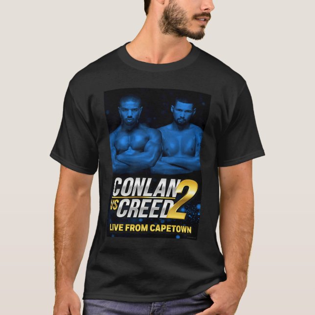 Conlan vs Creed 2 poster blue T Shirt (Framsida)