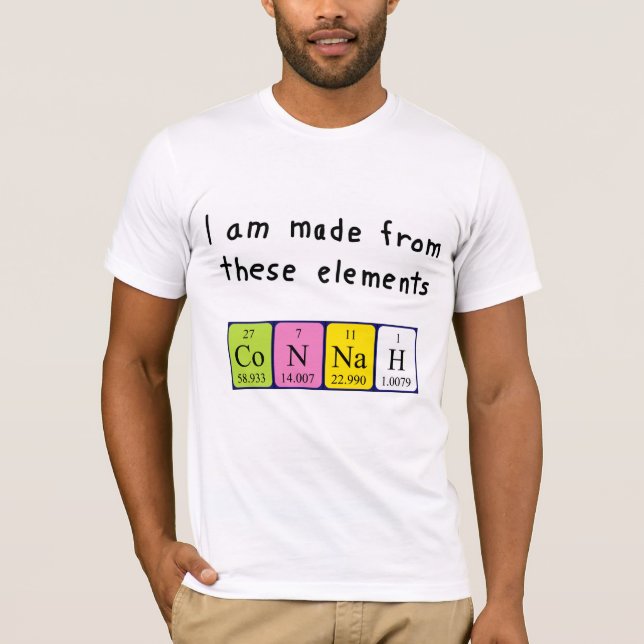 Connah Periodisk skjorta bord namn T Shirt (Framsida)
