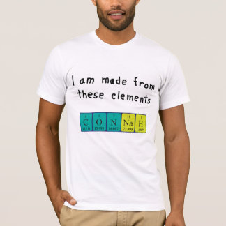 Connah Periodisk skjorta bord namn T Shirt