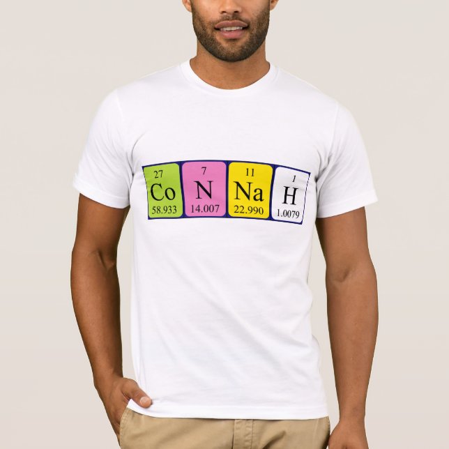 Connah Periodisk skjorta bord namn Tee Shirt (Framsida)