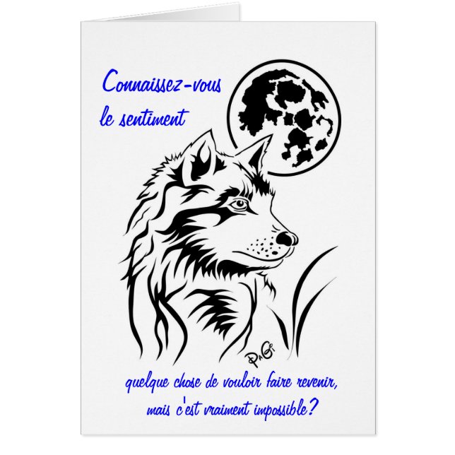 Connaissez-vous Hälsningskort (Framsidan)