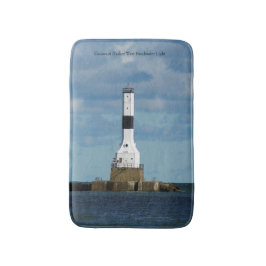 Conneaut Harbor Väster Breakwater Light bathmat Badrumsmatta