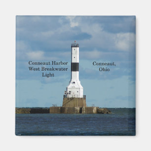Conneaut Harbor Väster Breakwater Light magnet