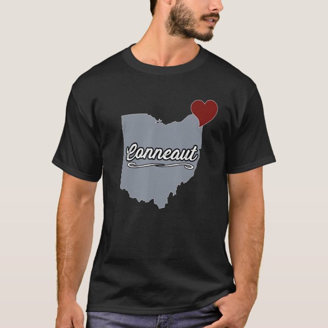 Conneaut Ohio OH City State USA Cute Souvenir T Shirt (Framsida)