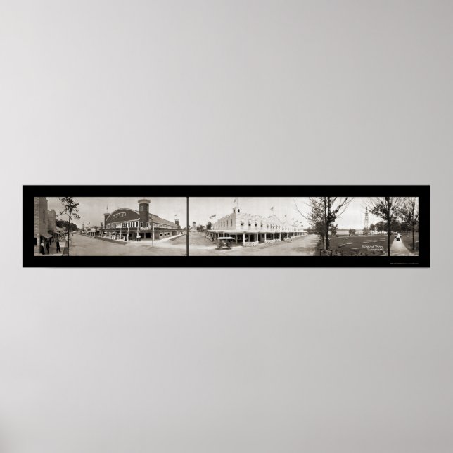 Conneaut Sjö Park PA Foto 1909 Poster (Framsidan)