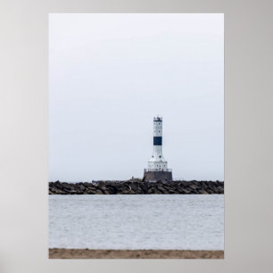 Conneaut Väster Breakwater Lighthouse Poster