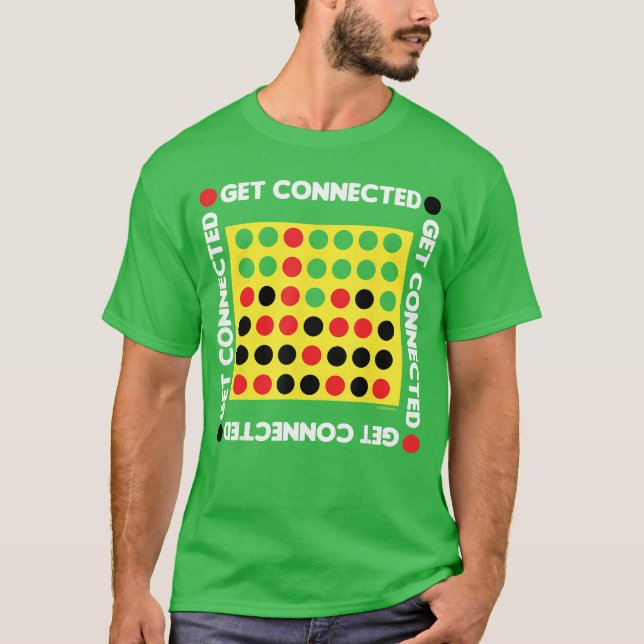 Connect Four Game Bo Up boy T Shirt (Framsida)