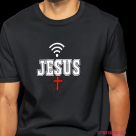 "Connect with Jesus" Christian design idea T Shirt