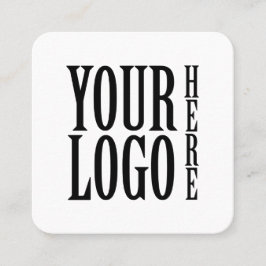 Connect with us Social Media QR Code White Square Fyrkantigt Visitkort