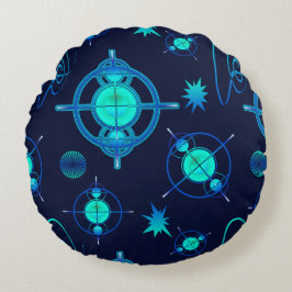 Connected Minds Pattern Rund Kudde