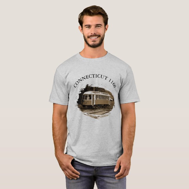 CONNECTICUT 1160 SKJORTA T-SHIRT (Hel framsida)