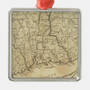 Connecticut 2 julgransprydnad metall