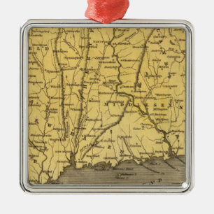 Connecticut 4 julgransprydnad metall