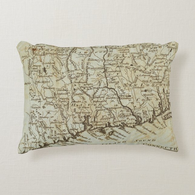 Connecticut 7 prydnadskudde (Framsidan)
