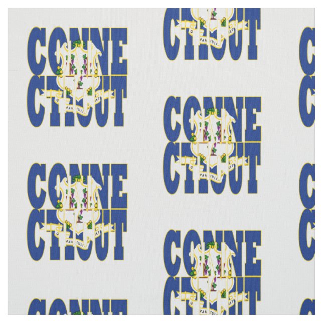 Connecticut amerikansk statsflagga tyg (Provkarta)