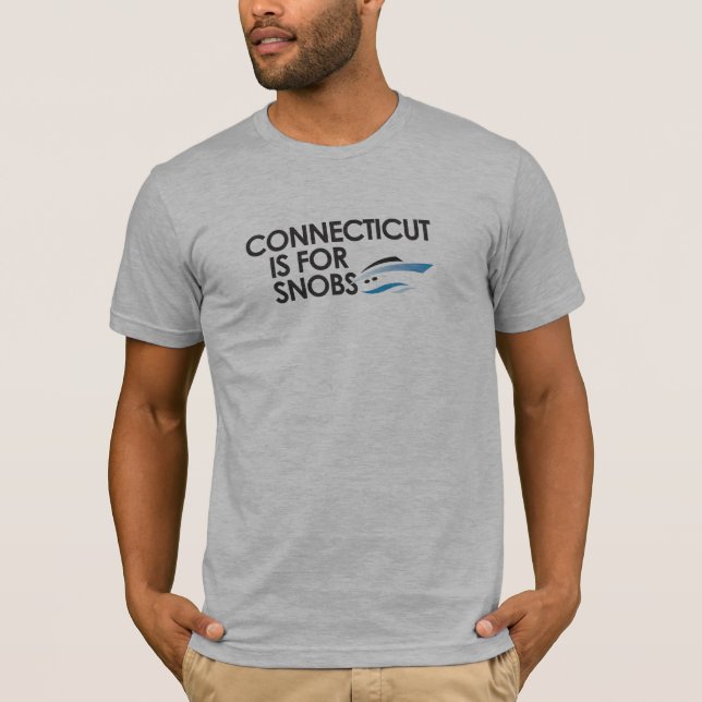 Connecticut är för snobb tee shirt (Framsida)