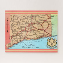 Connecticut Auto Karta