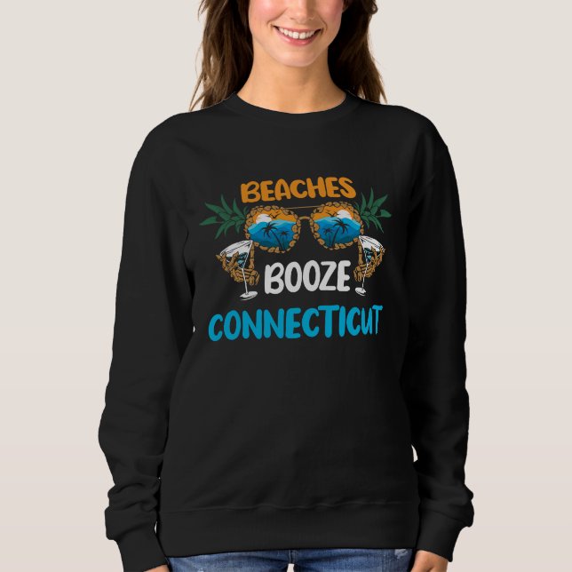 Connecticut Beaches Vacation Party Matching T Shirt (Framsida)