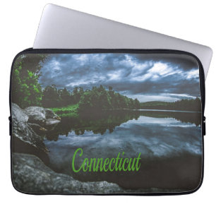 Connecticut Beutiful Sjö Träd Laptop Fodral