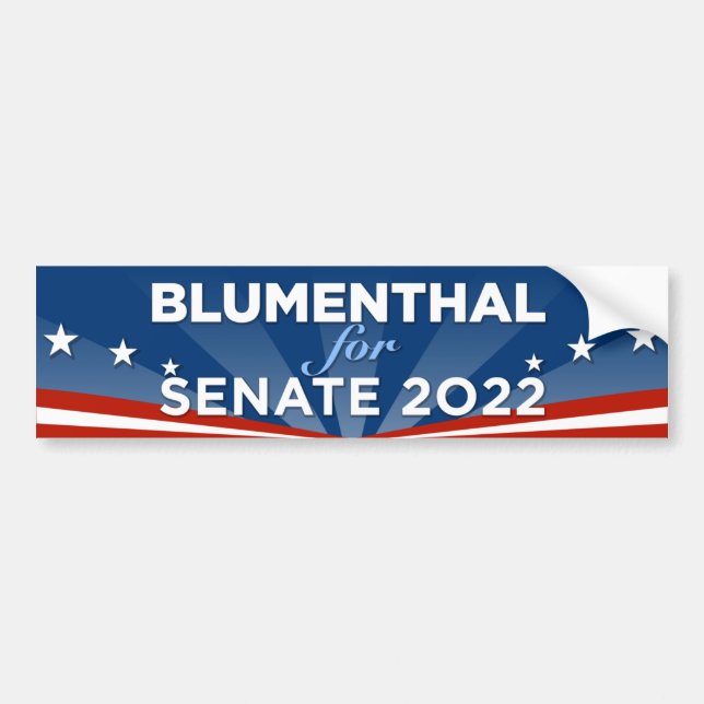 Connecticut Blumenthal for Senate 2022 Bildekal (Framsidan)