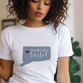 Connecticut Born och Razed | Redigerbart Färg-till T Shirt
