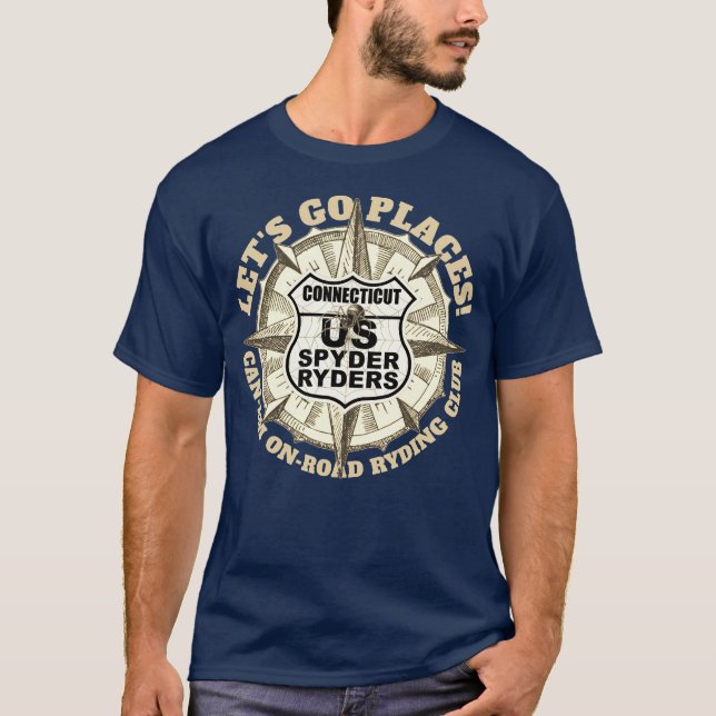Connecticut Chapter - Let's Go Places! T Shirt (Framsida)