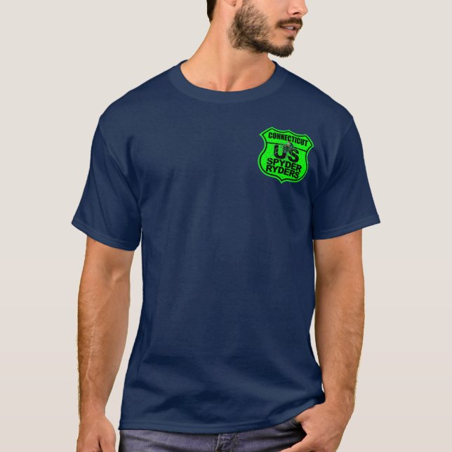 Connecticut Chapter - Logotyp ficka grön T Shirt (Framsida)