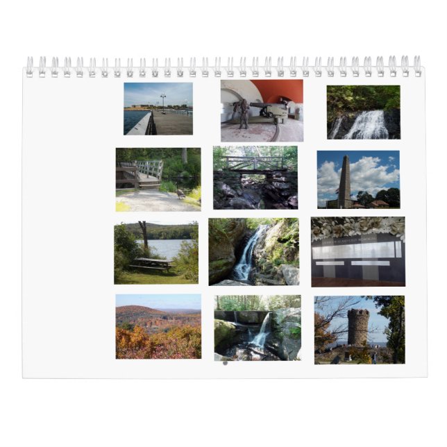 Connecticut delstatsparkar kalender (Baksida)
