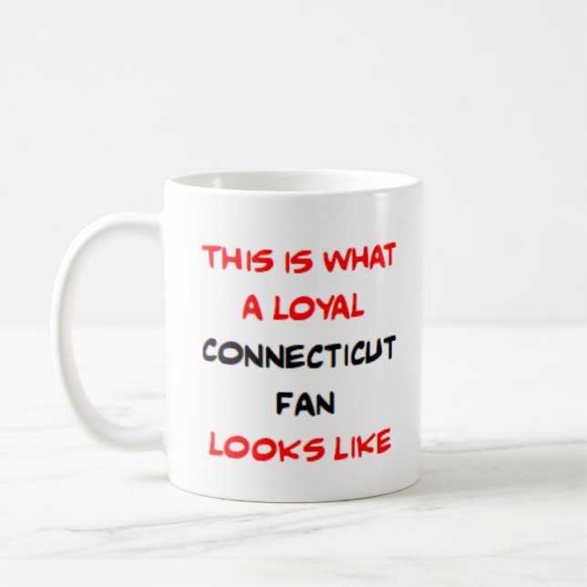 Connecticut-fan, lojal kaffemugg (Vänster)