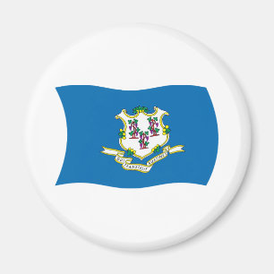 Connecticut Flagga Magnet