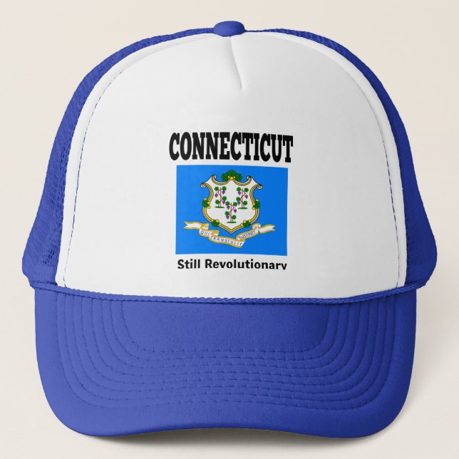Connecticut flagga och motto keps (Framsida)