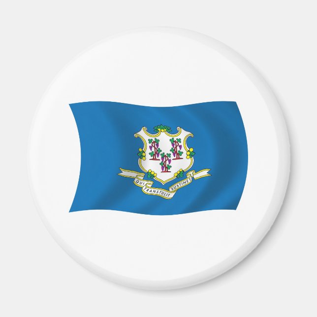 Connecticut Flaggmagnet Magnet (Framsidan)