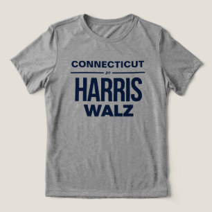 Connecticut för Harris Walz T Shirt