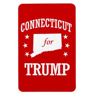 CONNECTICUT FÖR TRUMF MAGNET