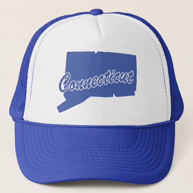 Connecticut-formad Truckerhatt Keps (Framsida)