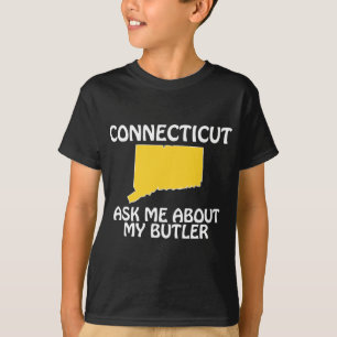 Connecticut - Fråga mig om min betjänt T-shirt