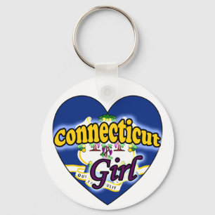 Connecticut Girl Nyckelring