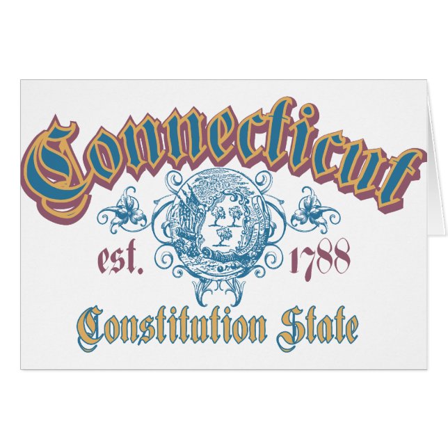 Connecticut Hälsningskort (Framsidan Horizontal)