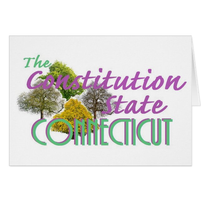 CONNECTICUT HÄLSNINGSKORT (Framsidan Horizontal)