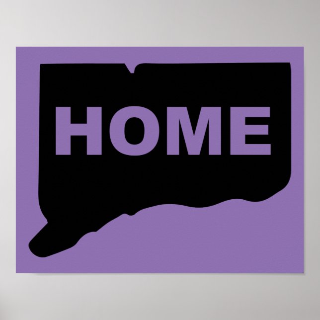 Connecticut Hemifrån Affisch Skylt (Framsidan)