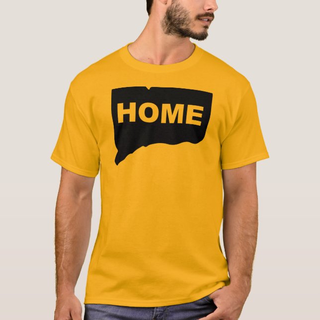 Connecticut Hemifrån Från Stat T-Shirt Tees (Framsida)