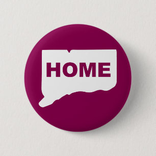 Connecticut Hemma Borta Från Stat Knapp Badge Pin