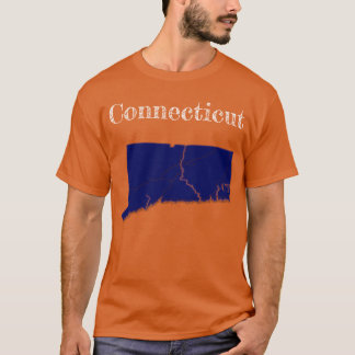 Connecticut Interstate [Navy Blue Design] T Shirt